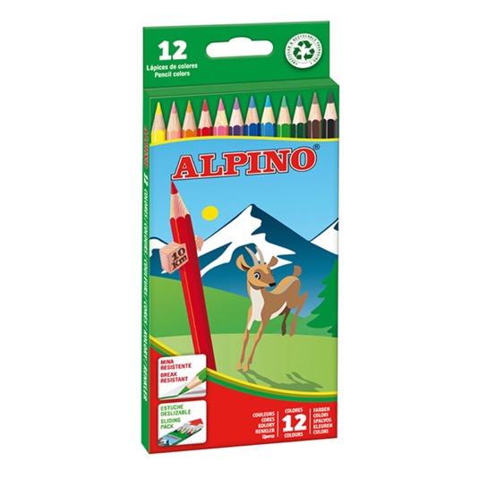 Estuche lápices de colores Alpino - 12 colores