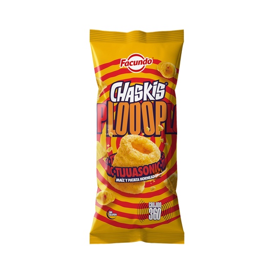 Snacks de maíz y patata horneados Chaskis Loop Tiajuasonic 