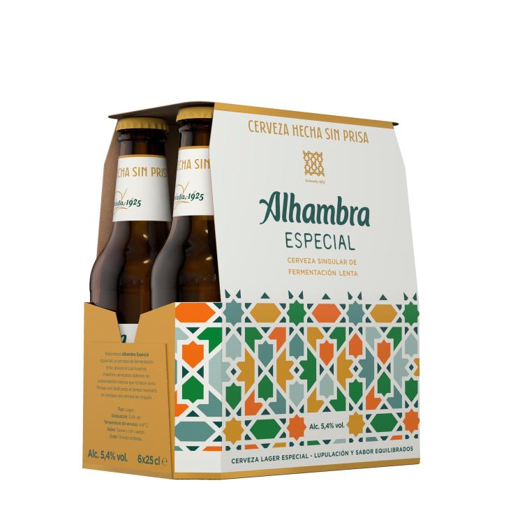 Cerveza rubia - Alhambra - 6x25cl