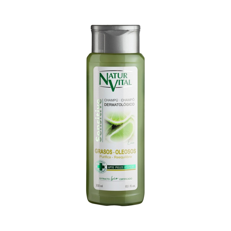 champú dermatológico purificante Sensitive con lima frasco 3