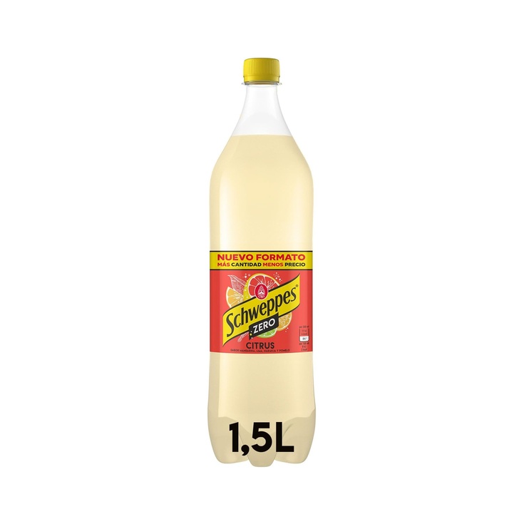 Refresco citrus con gas 100% aromas naturales botella 1,5 l
