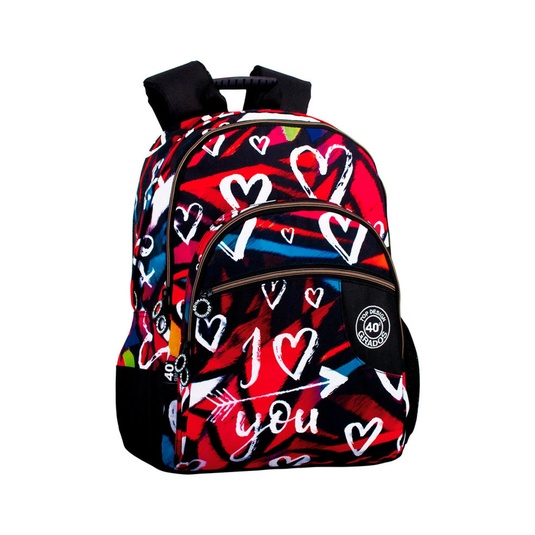 MOCHILA DOBLE A.O. CG I LOVE YOU