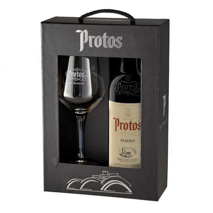 Vino tinto reserva DO Ribera del Duero Protos 75cl + Copa