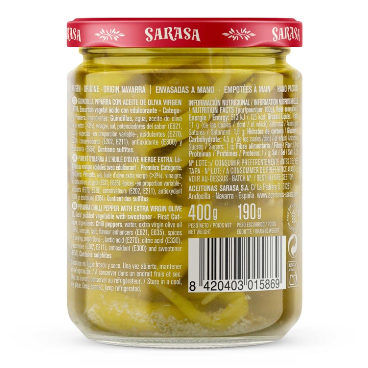 Piparra Dulce 130g