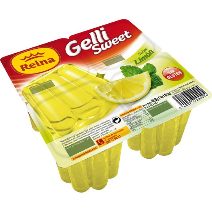 Gelatina Sabor Limón 4x100g