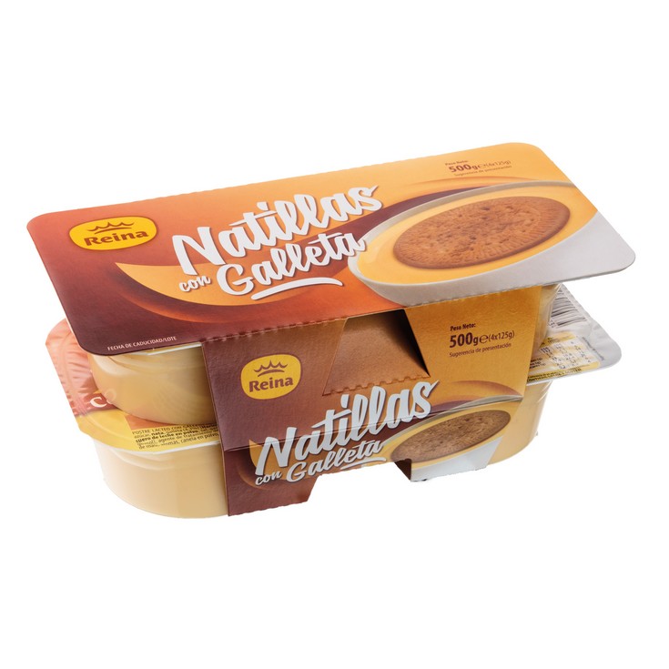 Natillas con Galletas 4x125g