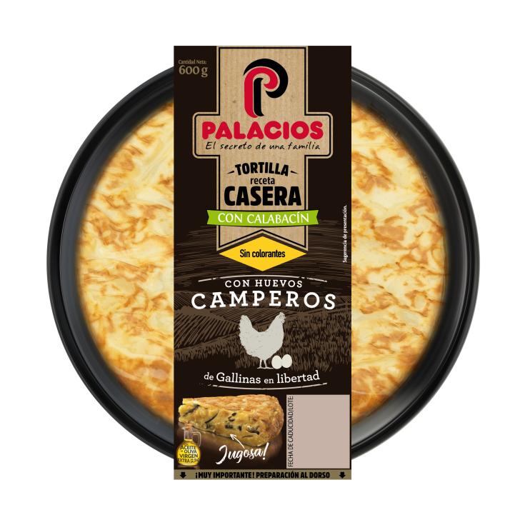 Tortilla de patata con calabacín y AOVE - Palacios - 600g Tortilla de patata con calabacín y AOVE - Palacios - 600g
