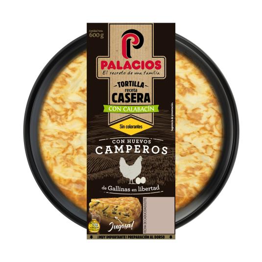 Tortilla de patata con calabacín y AOVE - Palacios - 600g