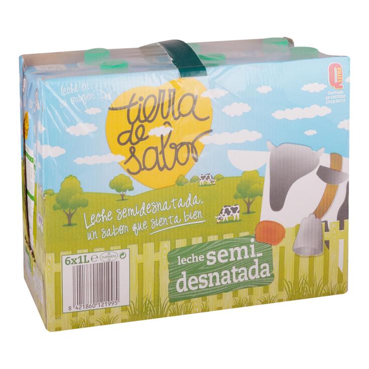 Leche semidesnatada 6x1l