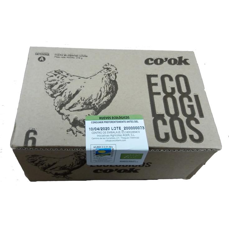 Huevos ecológicos M/L - Co'Ok - 6 uds