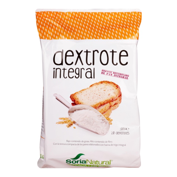 Pan tostado integral Dextrote Soria Natural - 300g