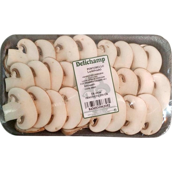 Champiñón laminado bandeja 250g