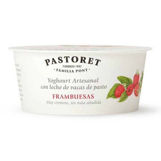 Yogur de frambuesas Pastoret - 125g