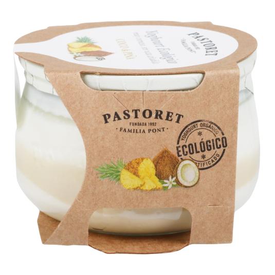 Yogur cremoso con coco y piña ecológico - Pastoret - 135g