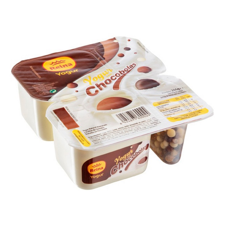 Yogur con bolitas de chocolate - Reina - 2x143g