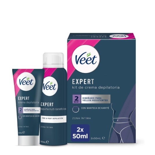 Kit de depilación femenina para zonas intimas del cuerpo