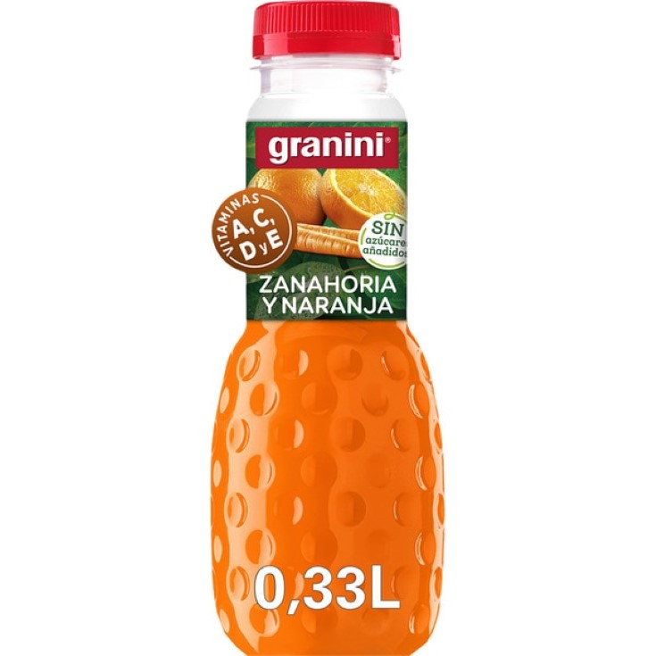 Zumo de naranja y zanahoria Granini - 33cl Zumo de naranja y zanahoria Granini - 33cl