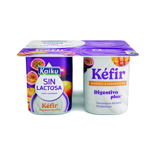 Kefir sin lactosa mango y maracuya