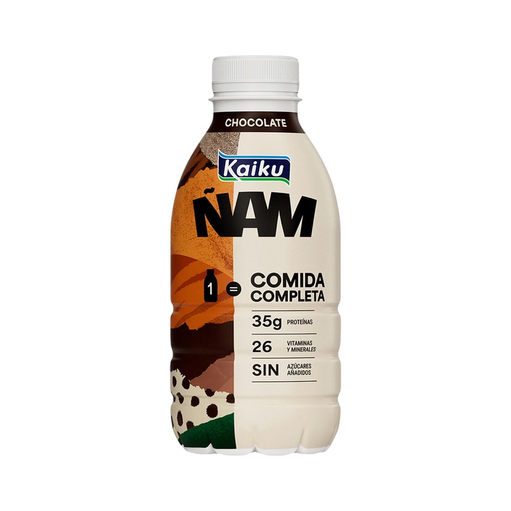 ÑAM chocolate 1 comida completa 35g proteínas 26 vitaminas