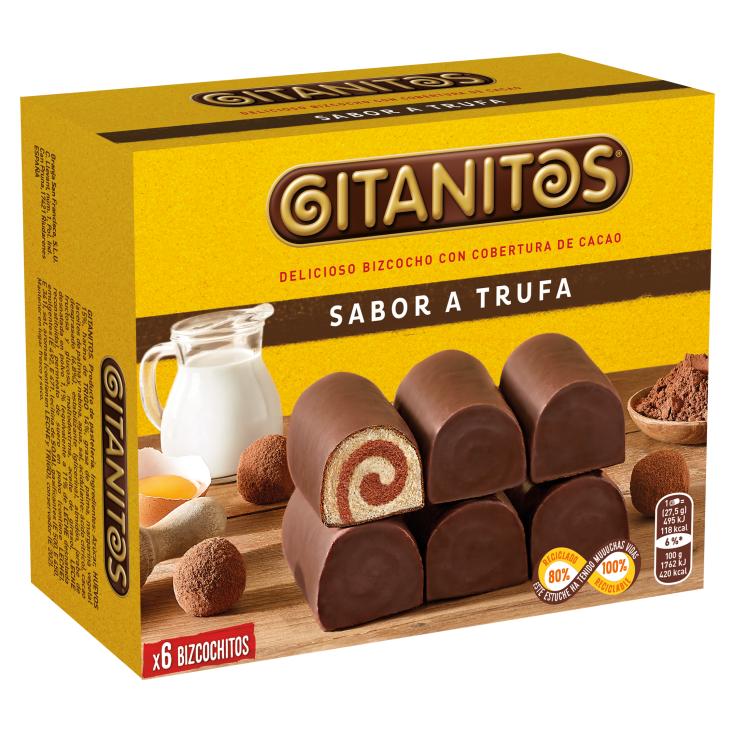 Bizcochitos rellenos de trufa - 6 uds