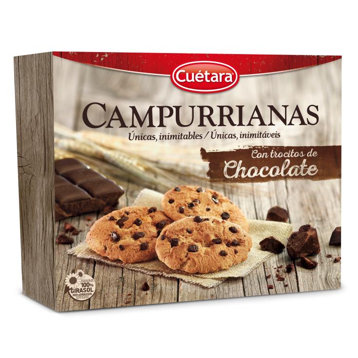 Galletas Campurrianas con trozos de chocolate Cuétara - 450g Galletas Campurrianas con trozos de chocolate Cuétara - 450g