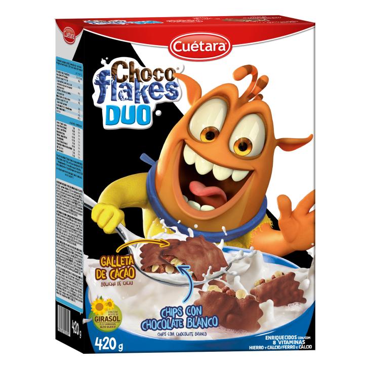 Cereales de cacao rellena Cuetara Choco Flakes - 420g