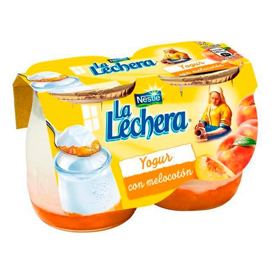 Yogur con Melocotón 2x125g