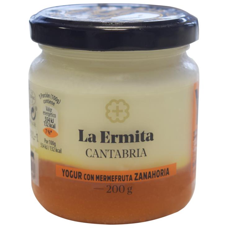 Yogur natural con mermelada de fruta de zanahoria - 200g