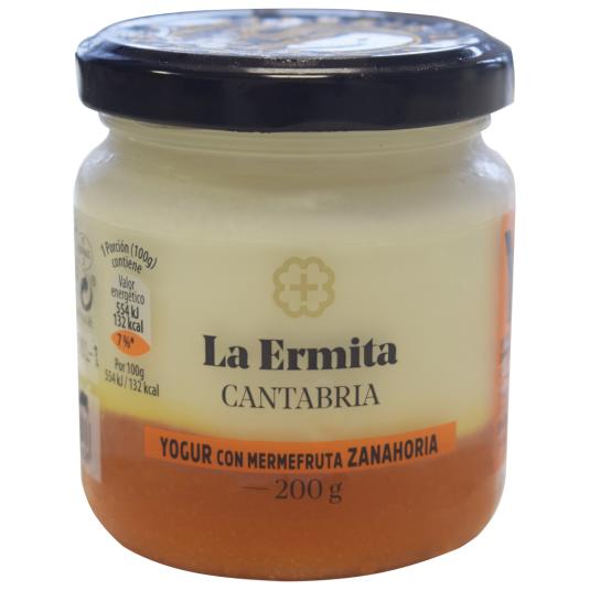Yogur natural con mermelada de fruta de zanahoria - 200g