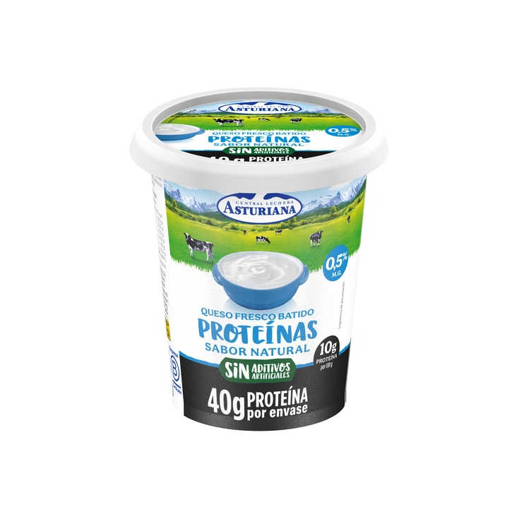 QUESO FRESCO Q.F. BATIDO NATURAL PROTEINA TARRINA 400g