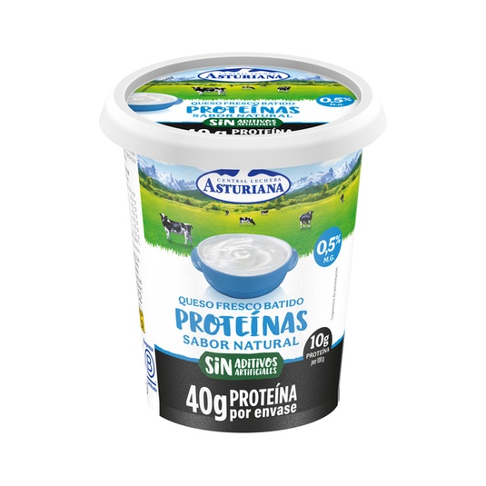 QUESO FRESCO Q.F. BATIDO NATURAL PROTEINA TARRINA 400g