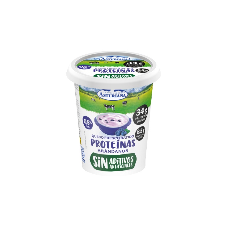 Queso Fresco Batido Proteico con Arándanos 400g 