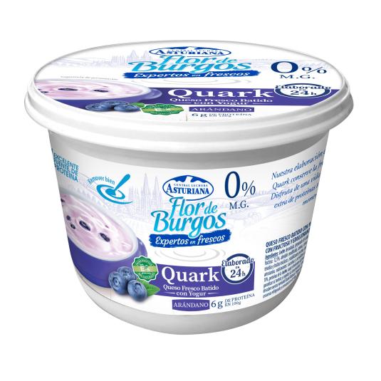Queso fresco batido con yogur arándanos - Asturiana - 450g
