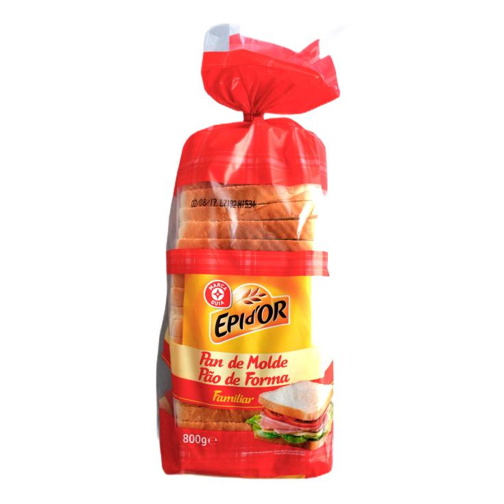 Pan de Molde Blanco 800g