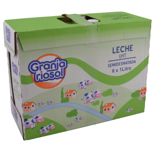 LECHE SEMIDESNATADA PACK 6 RIOSOL