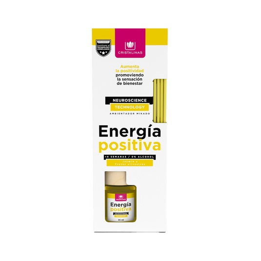 Ambientador mikado Energía Positiva aroma jazmín y frutas