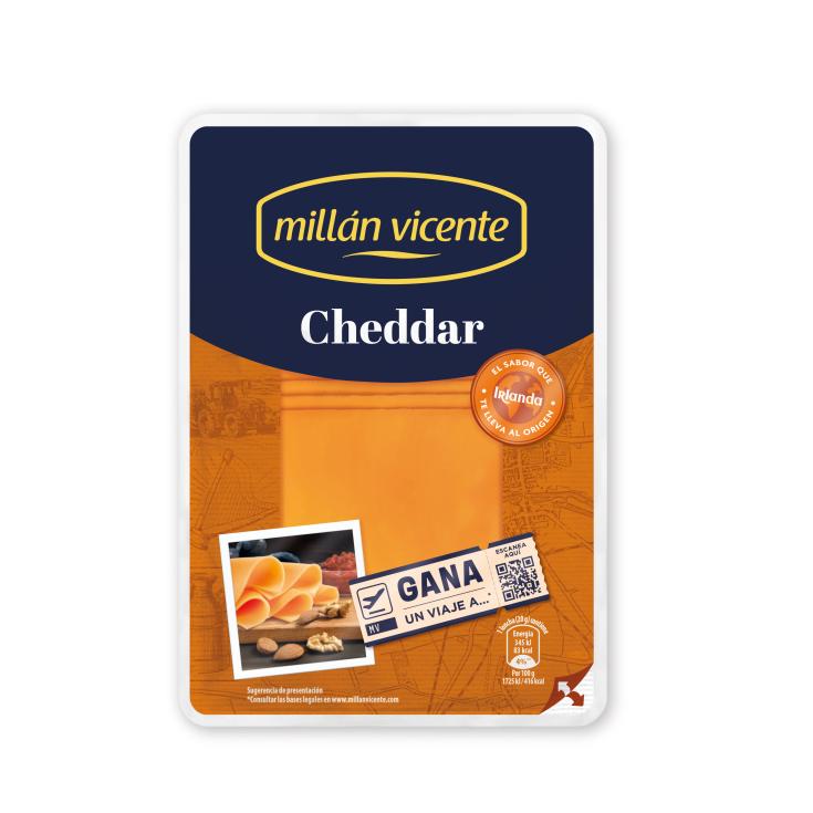 Lonchas de queso Cheddar M. Vicente - 140g