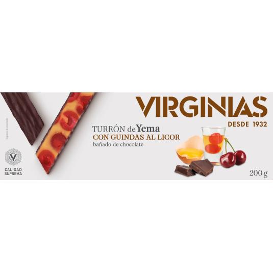 Turrón de yema y guindas Virginias - 200g