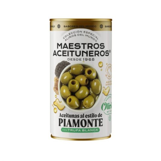Aceituna con trufa blanca al estilo PIamonte - 150g Aceituna con trufa blanca al estilo PIamonte - 150g