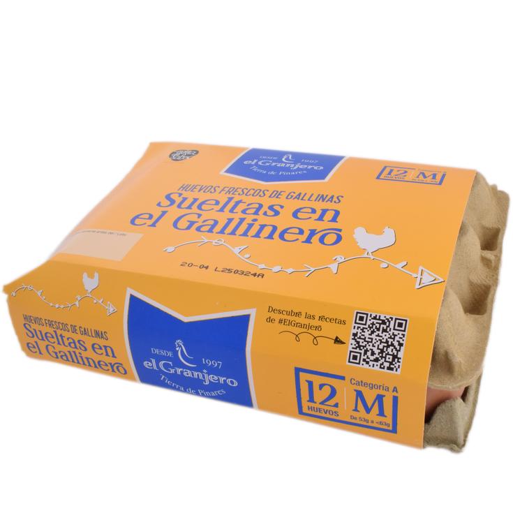 Huevos de gallinas criadas en suelo M - el Granjero - 12 ud Huevos de gallinas criadas en suelo M - el Granjero - 12 ud