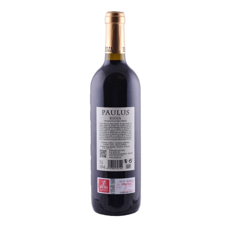 Vino tinto crianza D.O Rioja 75cl