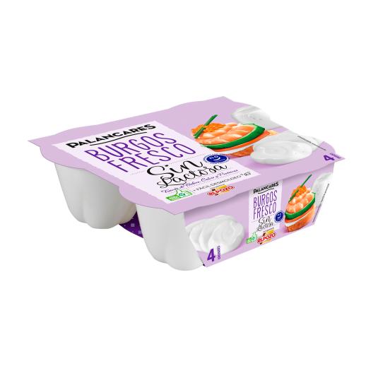 Queso Fresco Burgos S/Lactosa 4x62,5g