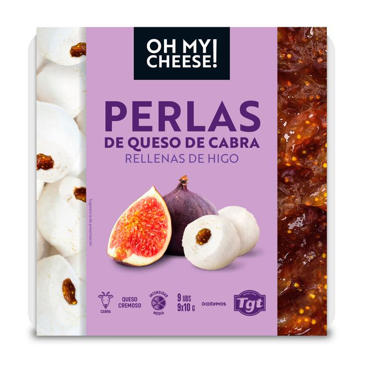 Perlas queso de cabra e higo Oh my cheese! 9x10g