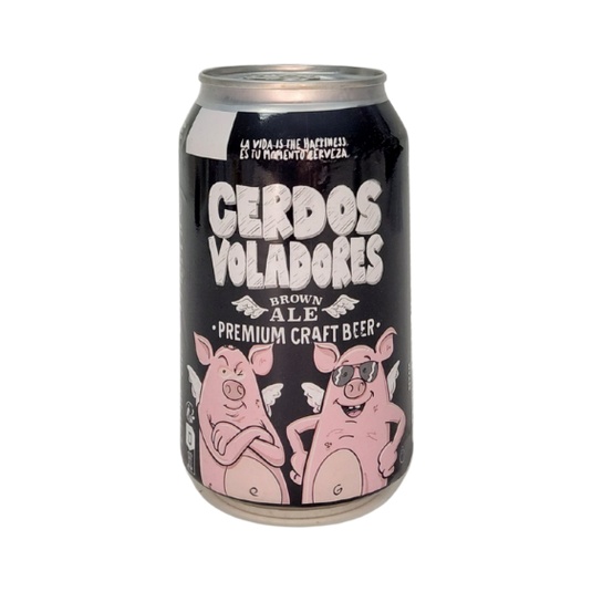Cerveza Brown Ale Cerdos voladores - 33cl