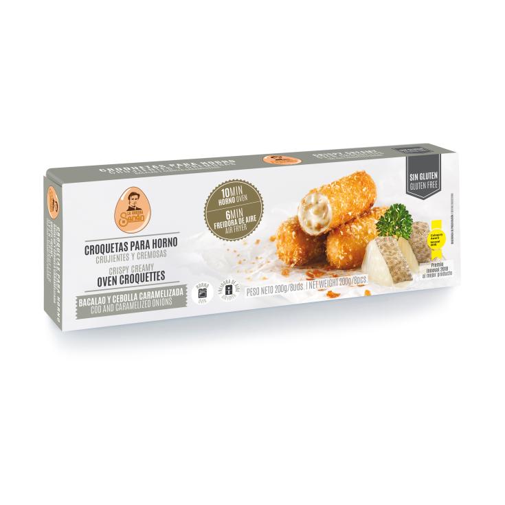 Croquetas para horno de bacalao y cebolla caramelizada -200g