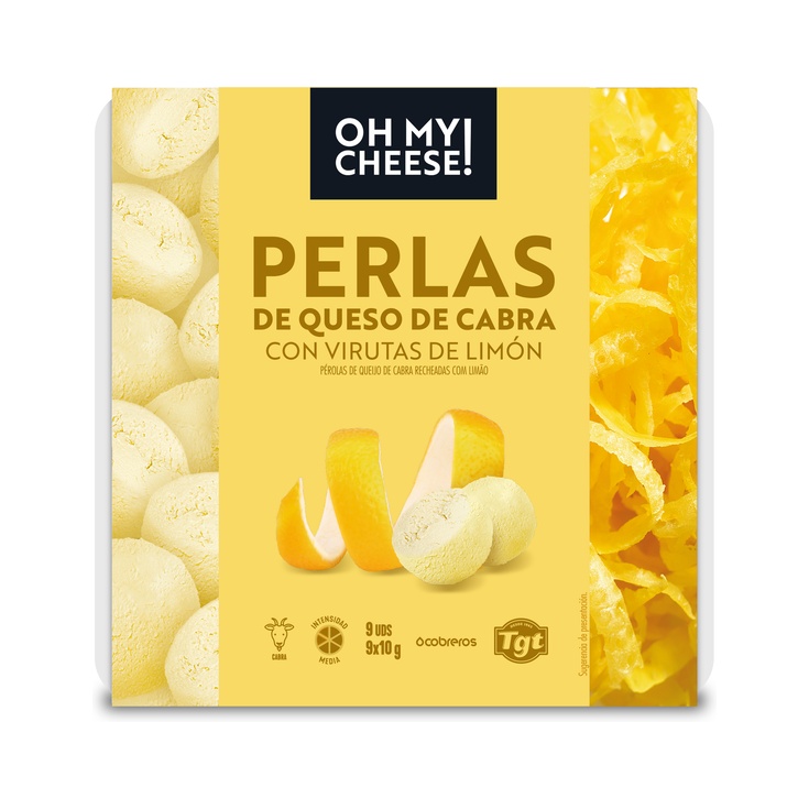 Perlas De Queso De Cabra Rellenas De Limón
