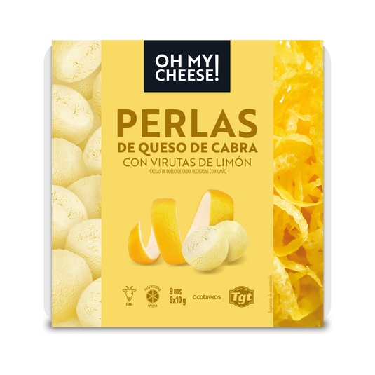 Perlas De Queso De Cabra Rellenas De Limón
