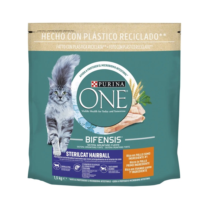 Gato Esterilizado Hairball Pollo