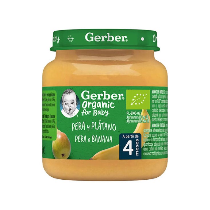 Tarrito frutas pera y manzana Gerber - 125g