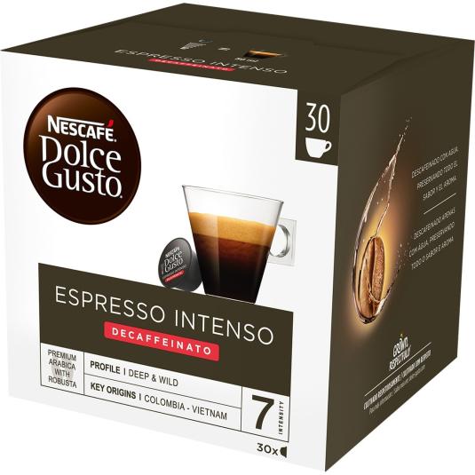 Café Espresso Descafeinado Intenso - Dolce Gusto - 30 uds